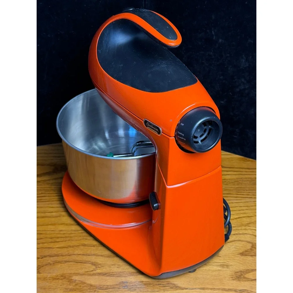 Sunbeam Mixmaster Heritage Series Stand Mixer: Orange 350W, 12 Speed, WORKS
